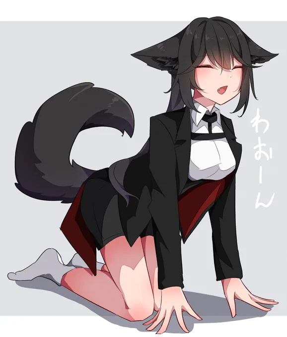 #ワンドロNEO ポーズ指定ワンドロでうちの子ハクちゃん 