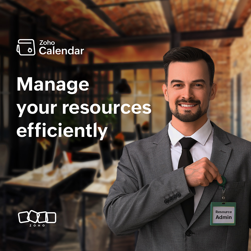 ZohoCalendar's tweet photo. Manage and maintain your organization's resources meticulously with designated members. 

Assign roles like resource administrator or resource manager to ensure you maintain everything with the utmost care. 👨🔧

Learn more → https://t.co/mh1yRY1lYe https://t.co/ka0OvgLb0q