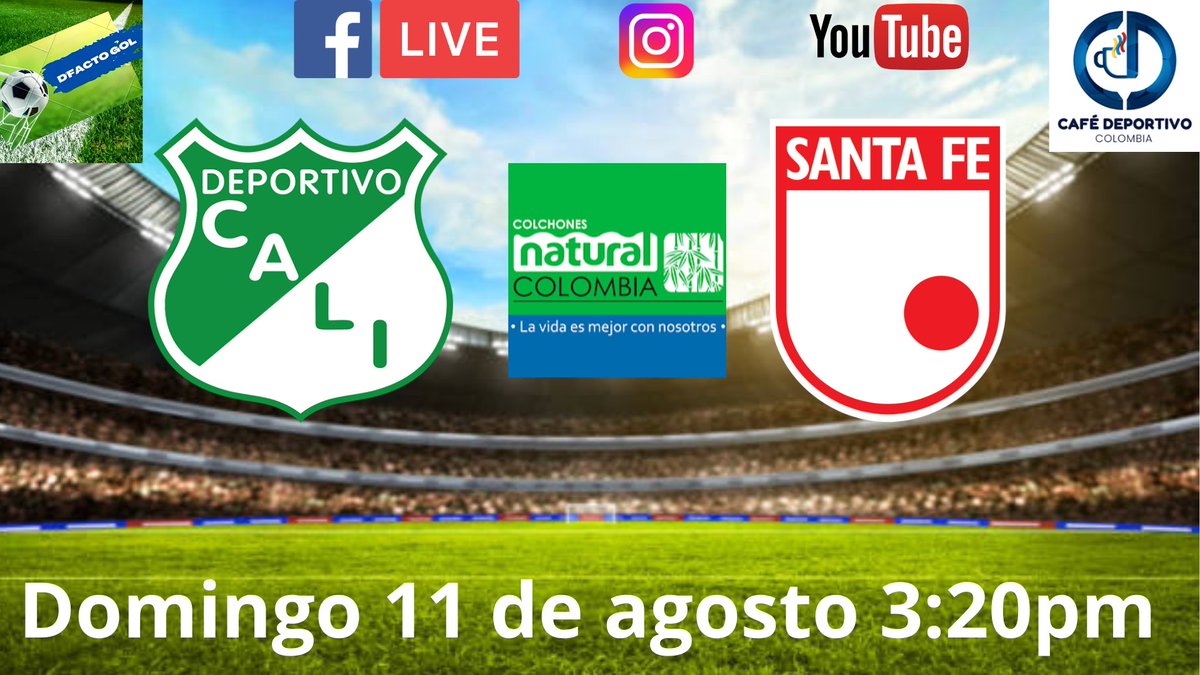 CaféDeportivo (@cafedeporticol) on Twitter photo Hoy desde las 3:20pm viva la final de ida <a href="/LigaBetPlayD/">LigaBetPlayDimayor</a> femenina <a href="/CaliFemenino/">Deportivo Cali Femenino</a> <a href="/SantaFe/">Independiente Santa Fe</a> transmisión radial por Facebook Youtube e Instagram <a href="/CafeDeportiCol/">CaféDeportivo</a> junto a <a href="/arturovargasm/">Arturo Vargas M.</a> <a href="/RubenOspinaS/">Rubén Ospina S.</a> gracias a <a href="/ColchonesNatur1/">Colchones Natural Colombia</a> #final #cali #santafe #futbolfemenino Hoy desde las 3:20pm viva la final de ida <a href="/LigaBetPlayD/">LigaBetPlayDimayor</a> femenina <a href="/CaliFemenino/">Deportivo Cali Femenino</a> <a href="/SantaFe/">Independiente Santa Fe</a> transmisión radial por Facebook Youtube e Instagram <a href="/CafeDeportiCol/">CaféDeportivo</a> junto a <a href="/arturovargasm/">Arturo Vargas M.</a> <a href="/RubenOspinaS/">Rubén Ospina S.</a> gracias a <a href="/ColchonesNatur1/">Colchones Natural Colombia</a> #final #cali #santafe #futbolfemenino