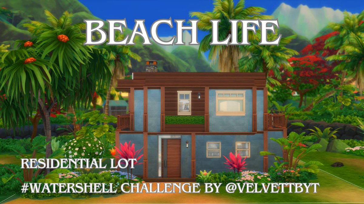 MenaBuchner's tweet photo. This is my entry to the #WaterShell challenge by @VelvettBYT. This #beach house has 2 bedrooms, 2 bathrooms (1 en suite), a lounge, dining room and kitchen. Also included is an indoor waterfall, adding a calming effect to the house. #WaterShell Challenge
https://t.co/QDmv1D6pyH https://t.co/5v9Weqd1S5