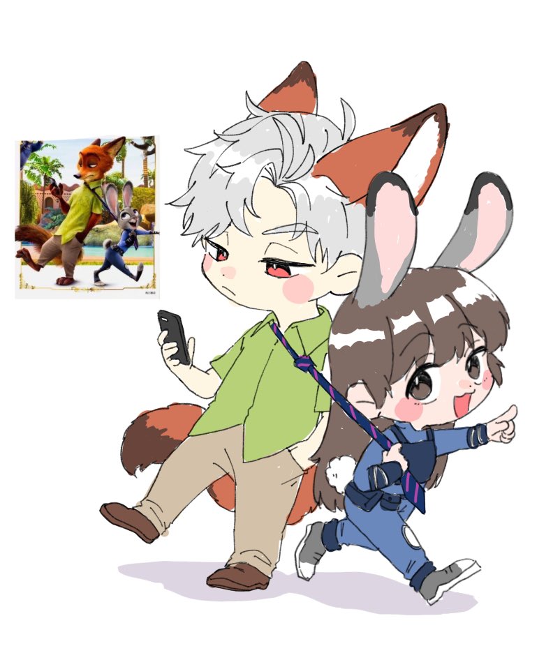 mitsu121_k's tweet photo. シン主🦊🐰パロ https://t.co/TtaJplFyp1