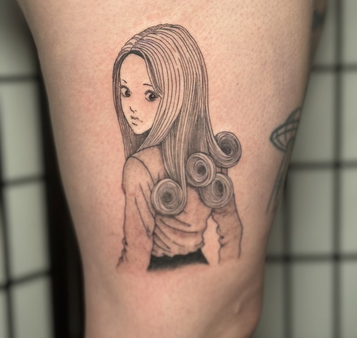 cakeburp's tweet photo. new ink🍥🐶 https://t.co/q2seAbJq3u