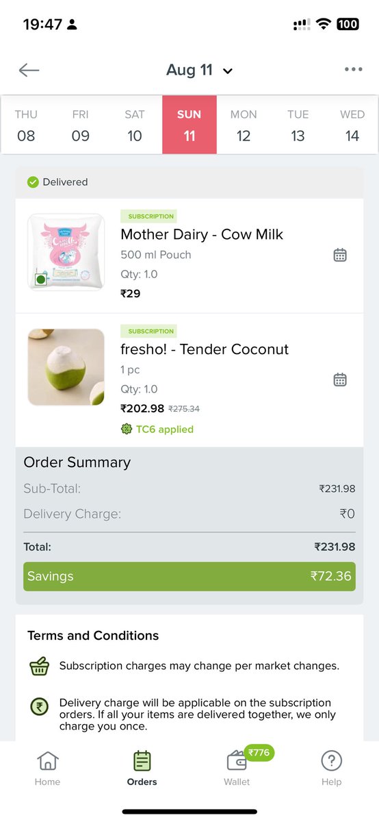 kaulsumit's tweet photo. @bigbasket_com Price of 1 coconut on bbdaily today is 202.98 rupees. Are you kidding me??? https://t.co/4qJxPXUYvG