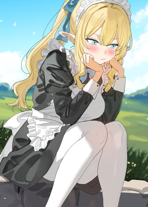 拗ねてるエルフちゃん 