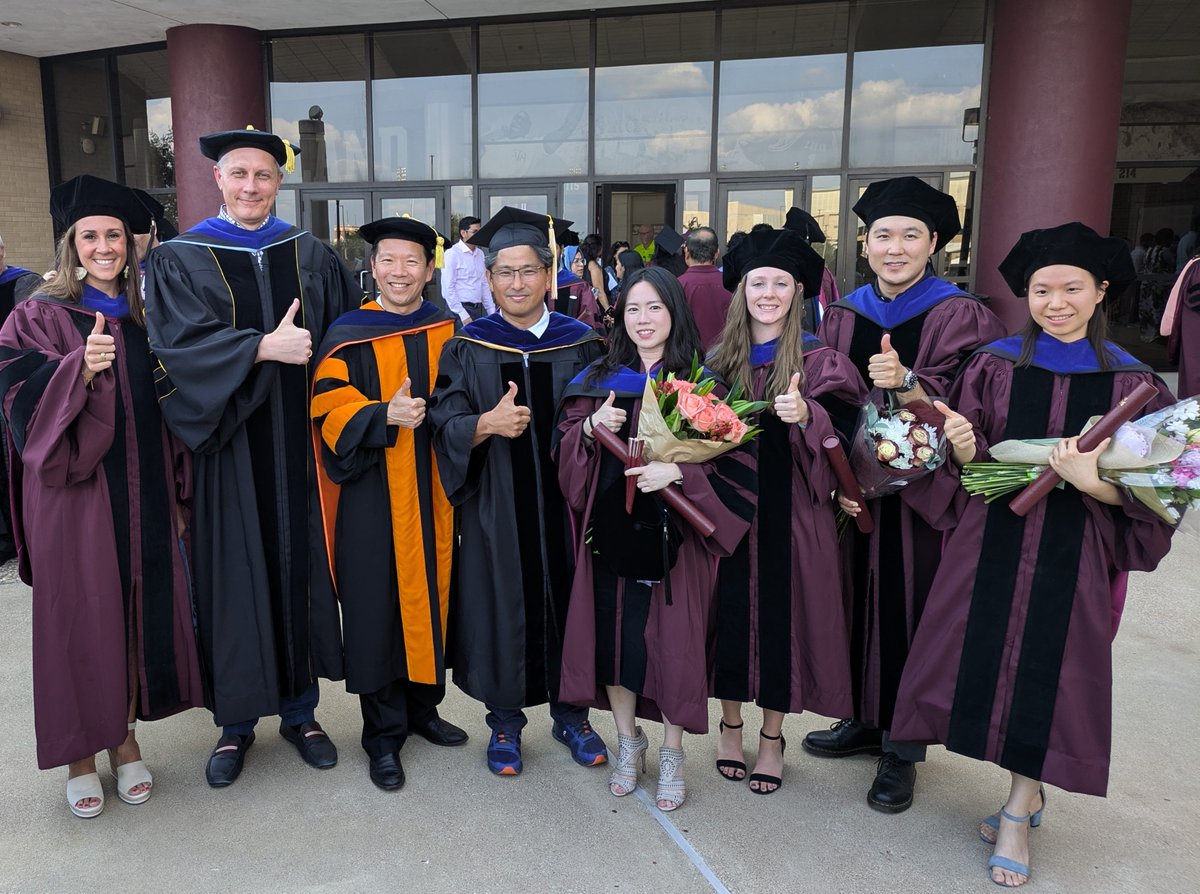 tamusuperfund's tweet photo. Time to celebrate the latest @tamusuperfund graduates with a PhD! Drs. Lucie Ford (Proj.4), Doris Tsai (Proj.4), Kelly Rivenbark (Proj.5), Sungjin Kim (Proj.3) and En-Hsuan Lu (Risk &amp; Geospat Sci Core). Great contributions &amp; publications!
@SRP_NIEHS @tamuvetmed @TAMUEngineering https://t.co/dmCNJpgh5g