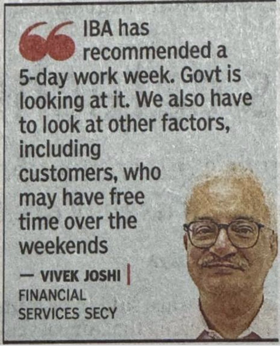 iSourabhMishra's tweet photo. #5DaysBankingKab 

Look at the both sides.. Free time for public will be utilized for other productive works in place of banking works.. https://t.co/QVo8k063j8