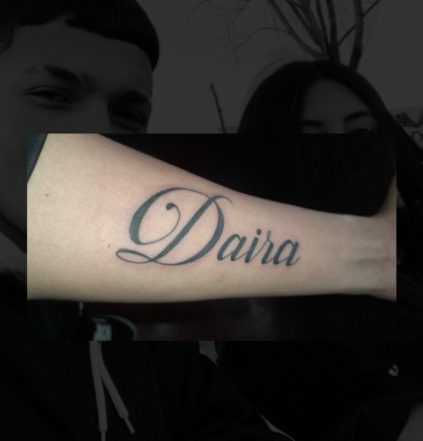 se tatuó mi nombre y volví a creer en el amor❤️