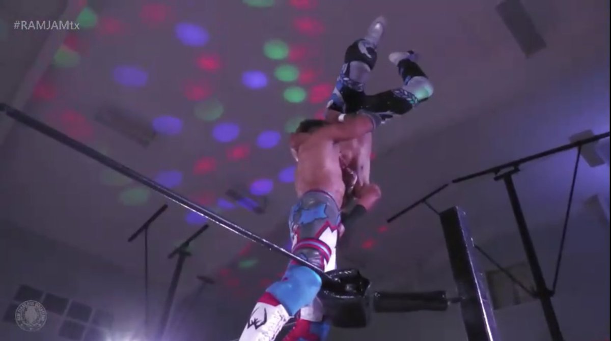 heelhairflips's tweet photo. i meant what i said: two jerks opened the #RAMJAMtx!! unfortunately they are both jerks who are great at this whole wrestling thing. 😔 https://t.co/xPTKFPpq9V