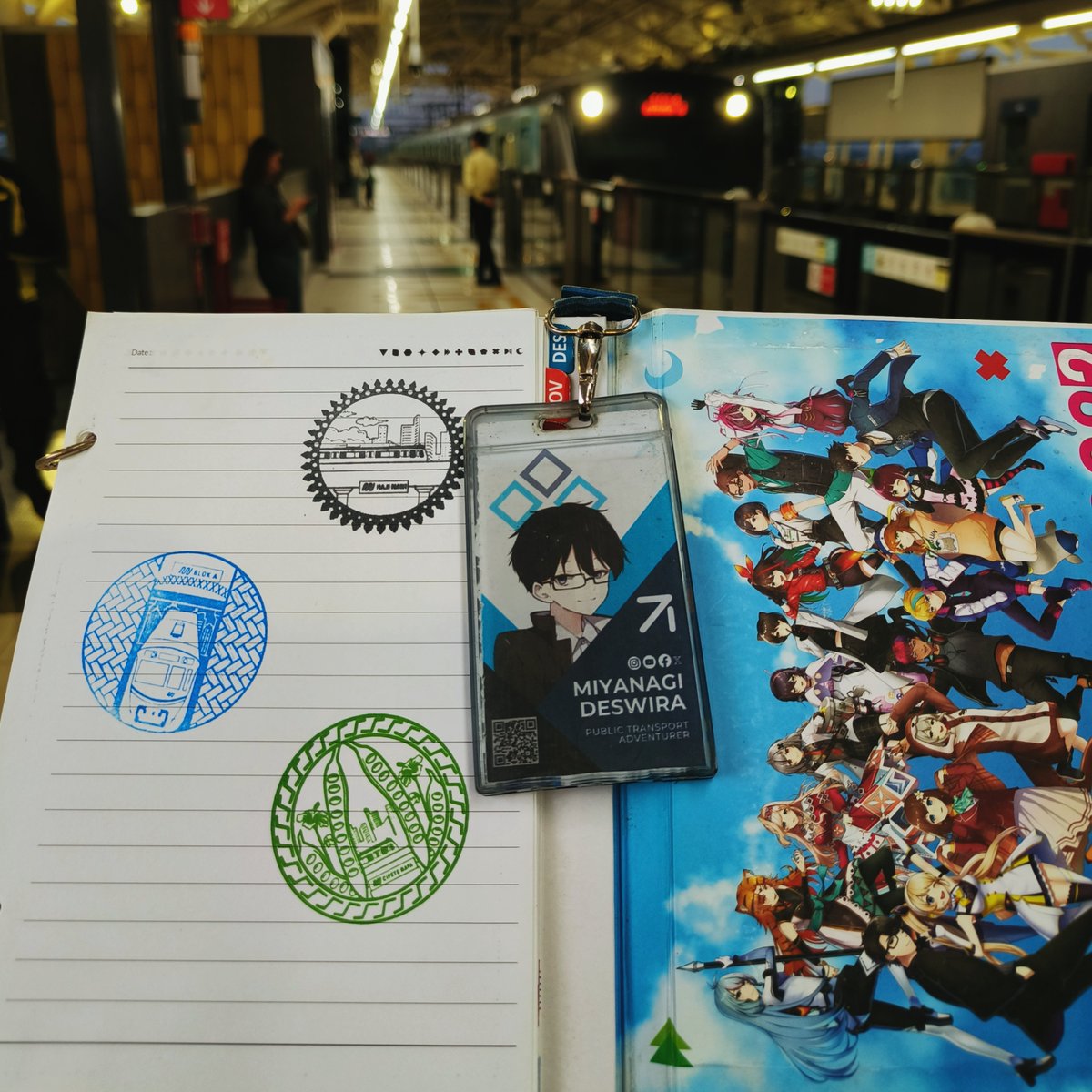 MiyanagiDeswira's tweet photo. Jadi, mulai 9 Agustus kemarin @mrtjakarta menyediakan stempel stasiun (Eki Stamp / 駅スタンプ). 

Untuk saat ini, stempel stasiun ini tersedia di 3 stasiun MRT Jakarta, yakni Blok A, Haji Nawi, dan Cipete Raya. Ketiga stasiun ini memiliki desain stempel yang berbeda. https://t.co/KZhHIXHNcI