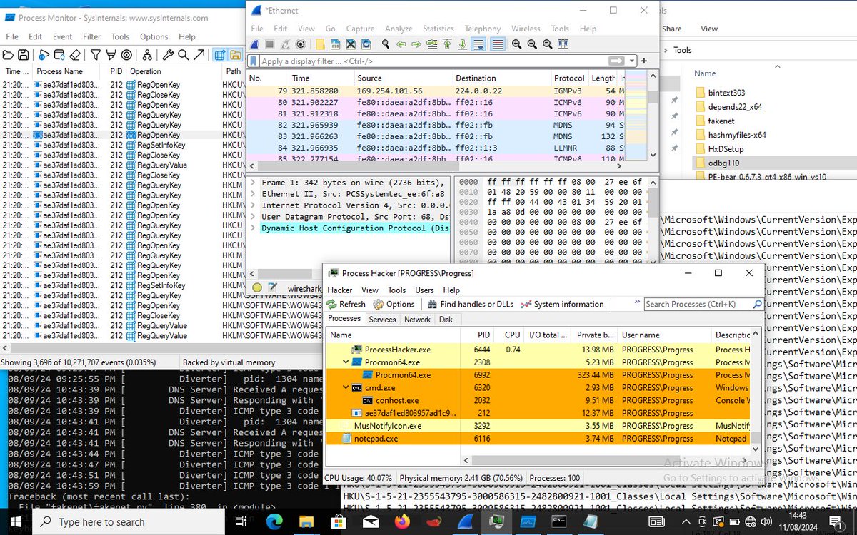MProgress_Inc's tweet image. It’s malware we’re dealing with at @Cyblackorg in the current sprint and has been fun 🥳

The team has been putting in the hard work for a good result 😎🫶

#MalwareAnalysis #StaticAndDynamic
#CyblackSOC