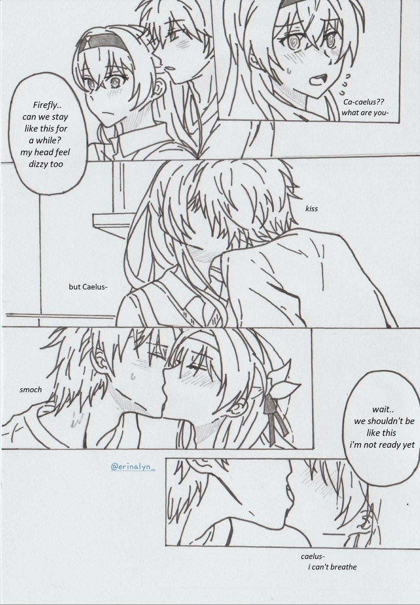 Erinalyn_'s tweet photo. Honkai starrail one shot - Caelus x Firefly
Sick (2/2)
TL: English

Hope you like it! And happy reading <3

#honkaistarrailfanart #HonkaiStarRail #caefly #FireflyHSR #mangaart #Caelushsr #manga #fanfiction https://t.co/JsHkgRlnxw