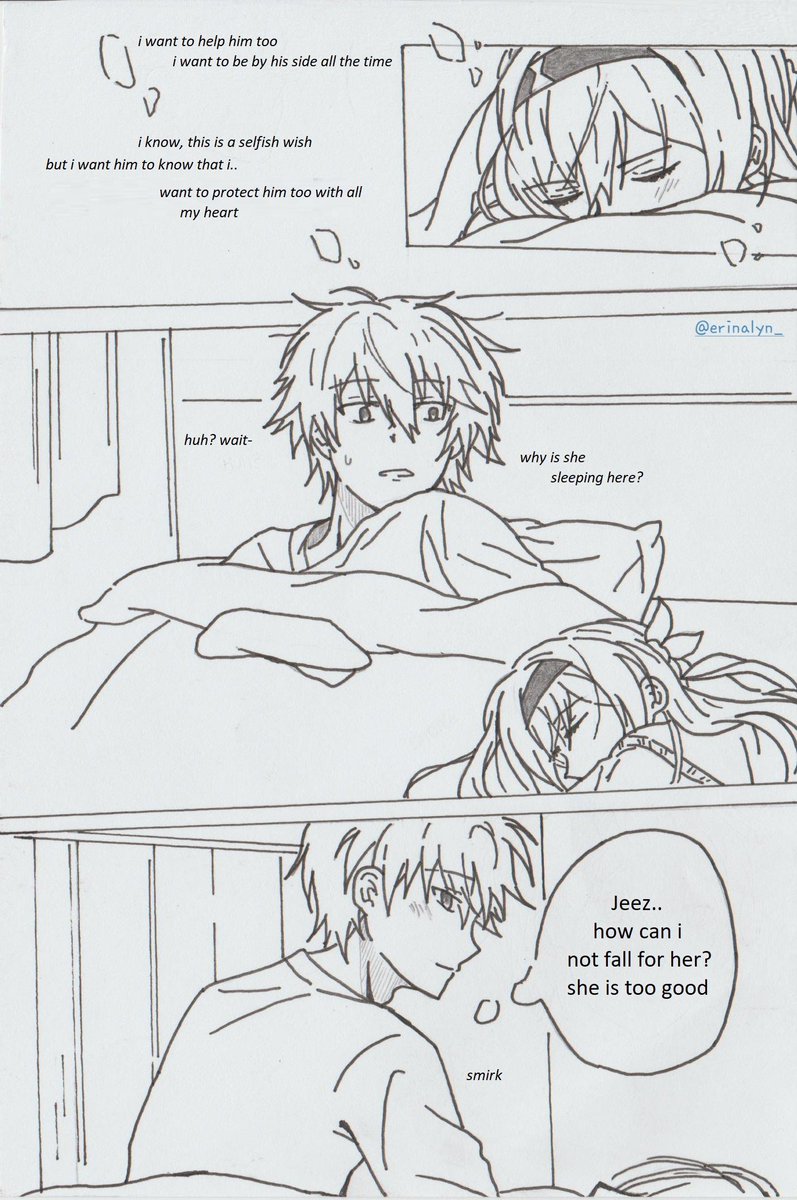 Erinalyn_'s tweet photo. Honkai starrail one shot - Caelus x Firefly
Sick (2/2)
TL: English

Hope you like it! And happy reading <3

#honkaistarrailfanart #HonkaiStarRail #caefly #FireflyHSR #mangaart #Caelushsr #manga #fanfiction https://t.co/JsHkgRlnxw