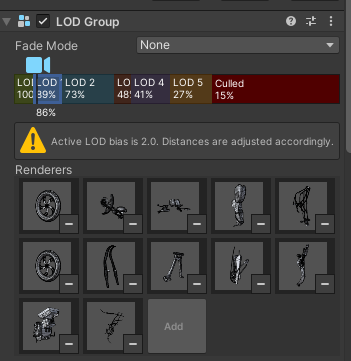 AoiSani's tweet photo. Update: 
LOD has been used in the HighQualityMotorcyle, 
which include 0-5 stages.
It will be free to edit the camera value.
#unity #unity3D #unity3d #game #gameasset #3d #3dgameasset #indiedev https://t.co/T7MSymzqB3