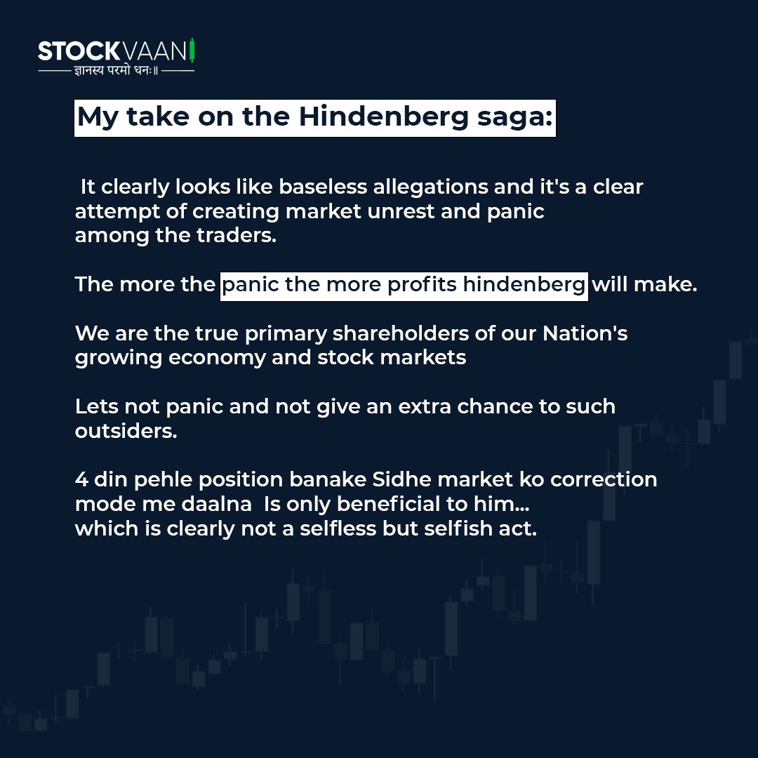 StockVaani's tweet photo. Stockvaani (SEBI Regd) take on Hindenberg saga :
#Hindenberg #SEBIChairperson #SEBIChief #SEBI #niftycrash #HindenburgReport #Madhabi #MadhabiPuriBuch #Buchs #MadhabiBuch #AdaniScandal #Adani #SEBIChiefResign https://t.co/I3GfzWCibb