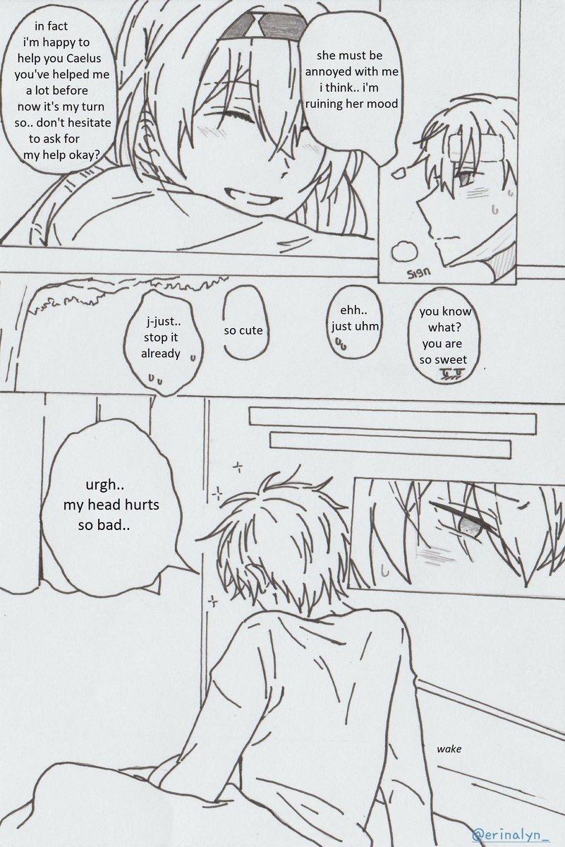 Erinalyn_'s tweet photo. Honkai starrail one shot - Caelus x Firefly
Sick (1/2)
TL: English

Hope you like it! And happy reading <3

#honkaistarrailfanart #HonkaiStarRail #caefly #FireflyHSR #mangaart #Caelushsr #manga #fanfiction https://t.co/4UnwJEFjpI