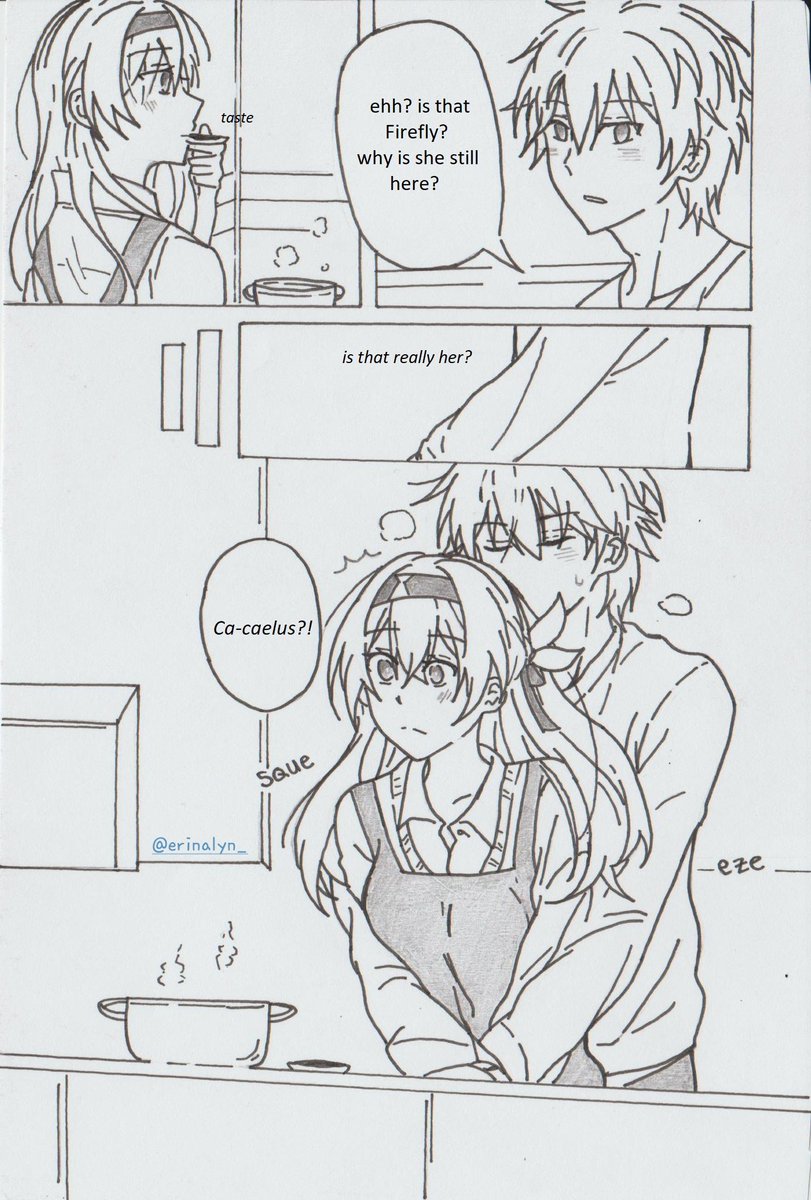 Erinalyn_'s tweet photo. Honkai starrail one shot - Caelus x Firefly
Sick (1/2)
TL: English

Hope you like it! And happy reading <3

#honkaistarrailfanart #HonkaiStarRail #caefly #FireflyHSR #mangaart #Caelushsr #manga #fanfiction https://t.co/4UnwJEFjpI