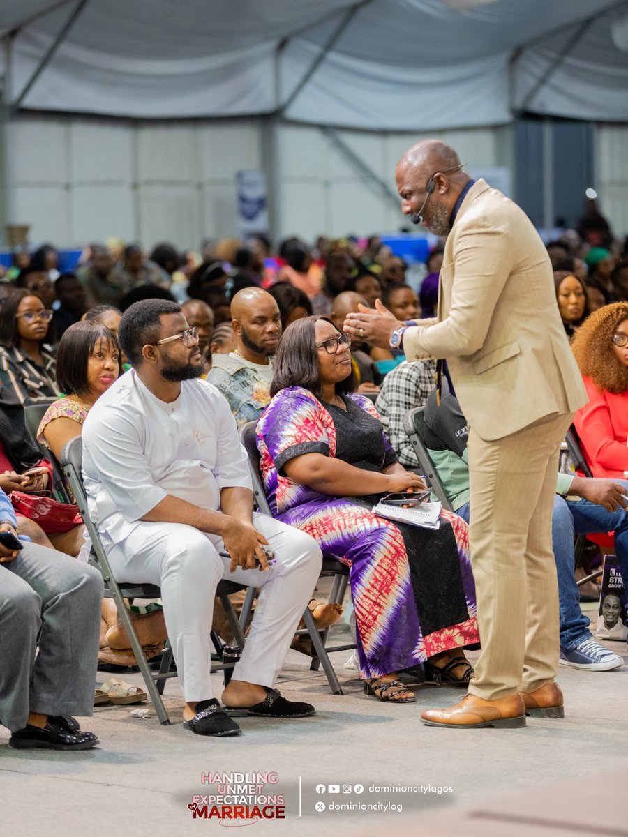dominioncitylag's tweet photo. During the second service, couples were taught to constantly evaluate their expectations and how to manage unmet expectations on their marriage.
#DCLagosHq #DominionCity #UnmetExpectation #CouplesService https://t.co/N0mIPaJqqW