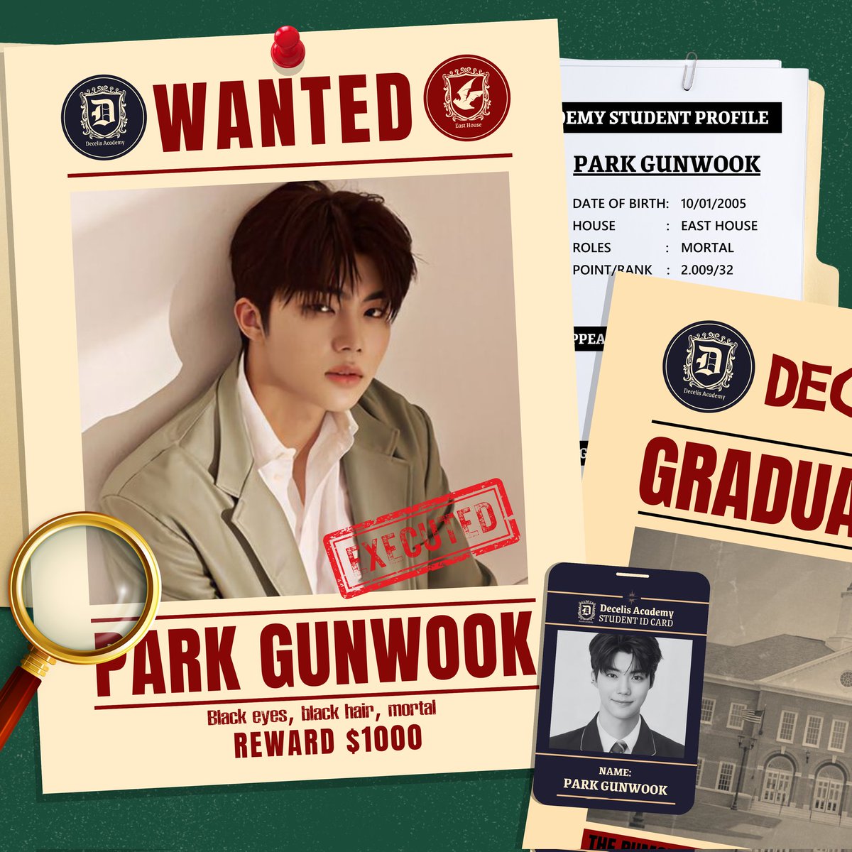 After a long and intense journey through shadows and secrets, I have fulfilled my quest as a Mortal and unveiled hidden truths. With all the secrets revealed, I, Park Gunwook, am finally graduate from Decelis Academy and ready to face whatever comes next.