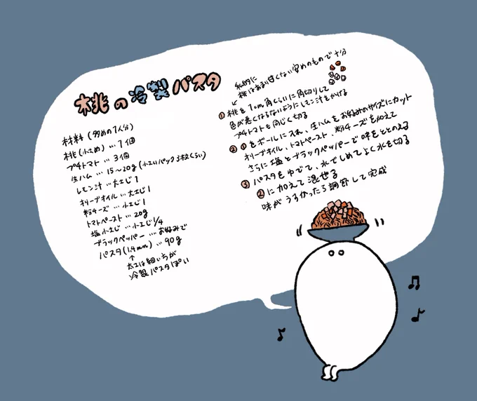 🍑覚書レシピ 