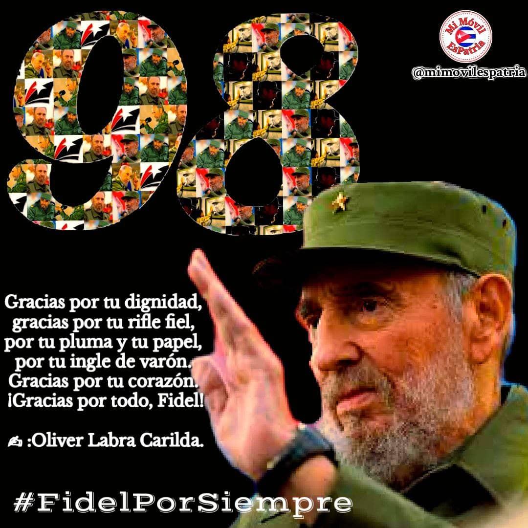 #Cuba a pocas horas de la celebración del 98 cumpleaños de #FidelPorSiempe 
#PlacetasEntreTodos