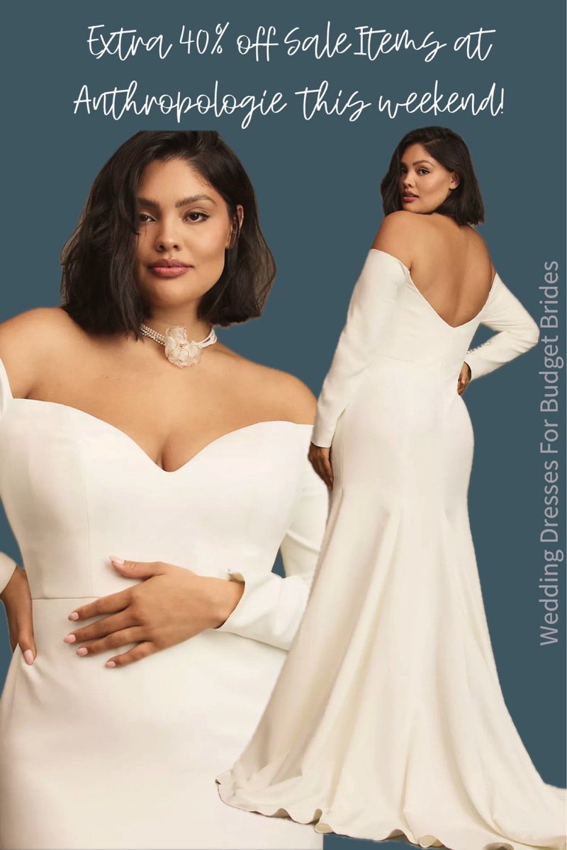 WeddDressBudget's tweet image. Extra 40% off sale items at Anthropologie Weddings this weekend including gowns and shoes!

See more:

liketk.it/4NvQi

#weddingdresses #curvybride #plussizebride #bridedresses #plussizedresses 
#liketkit #LTKSaleAlert #LTKWedding #LTKPlusSize