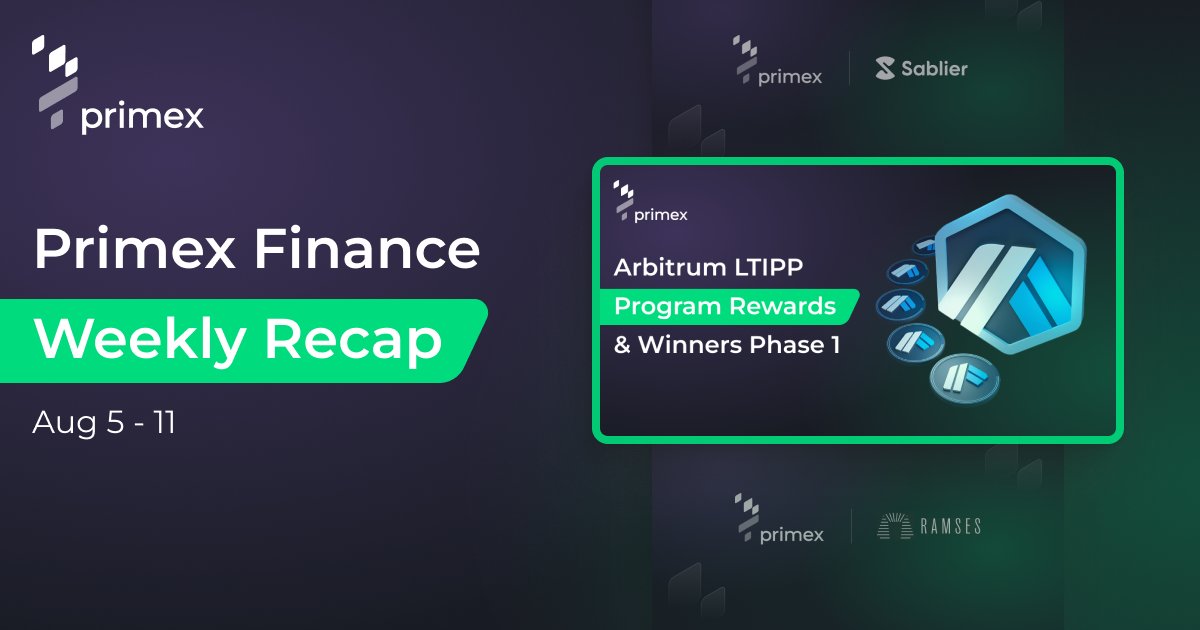 🌟 Weekly Recap (Aug 5 - 11) 🌟

This week has been full of exciting developments across various fronts! Here’s what Primex has been up to:

🚀 Partnerships:

1️⃣ Primex x RetroBridge
We partnered with <a href="/retro_bridge/">Retro Bridge 🔮</a> to explore high-speed cross-chain interactions in DeFi.

This