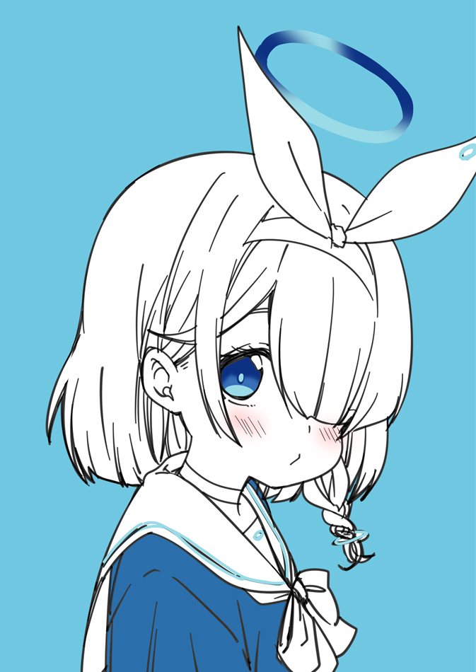 アロナ(ブルアカ) 「夏コミお疲れ様ラクガキー 」|こうじ＠漫画作画担当のイラスト