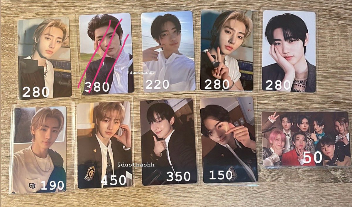 DustnAshh's tweet photo. ⭐️ Update ⭐️

การ์ด ซอนอู ซองฮุน นิกิ เจย์ 
ยังว่างตามรูป ✅✅

สนใจ dm มาได้ตลอดค่า 🫶🏻

#ตลาดนัดENHYPEN #ตลาดนัดENGENE
#แลกการ์ดenhypen #ตลาดนัดเอนไฮนเพน https://t.co/62BC8XsjMr
