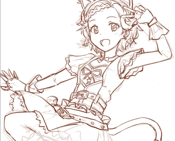 あかりちゃんもスミレちゃんもスイートデビルコーデ着たらひなきちゃんも描きたくなるうじゃんねぇ