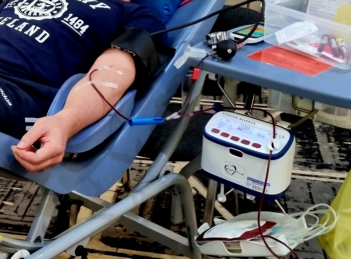 1st time donating blood today and definitely worth it, especially for the club biscuit.

Massive shoutout to all those who donate and to the dedicated NHS staff who are working tirelessly around the clock to ensure enough supplies for those who desperately need it. #BloodDonation
