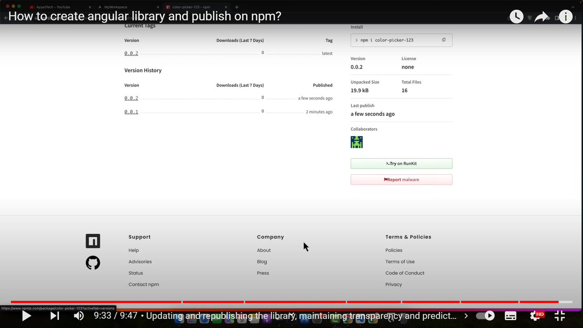 TamrakarMahesh2's tweet image. Learned about How to create you angular library and publish on npm, will be creating multi-select angular library and publish it to npm, so anyone can use it with lot of features
#angular
#angularlibrary
#npm
#opensource
#developer
#webdevelopment
#javascript
#typescript