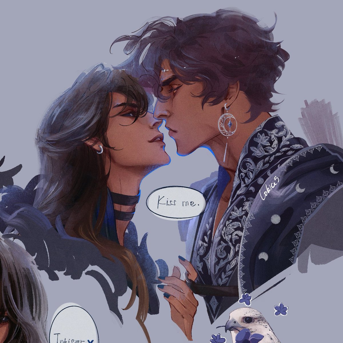 Lokice5's tweet image. My beloved enemies to lovers babes 😭🤲💙💙
𓂃⟡.·
I was craving a lot of Elyon doses so why not a bunch of portrait study of him and the hubby ( ･ิω･ิ)👌 #touchstarvedgame #elyon #intisar