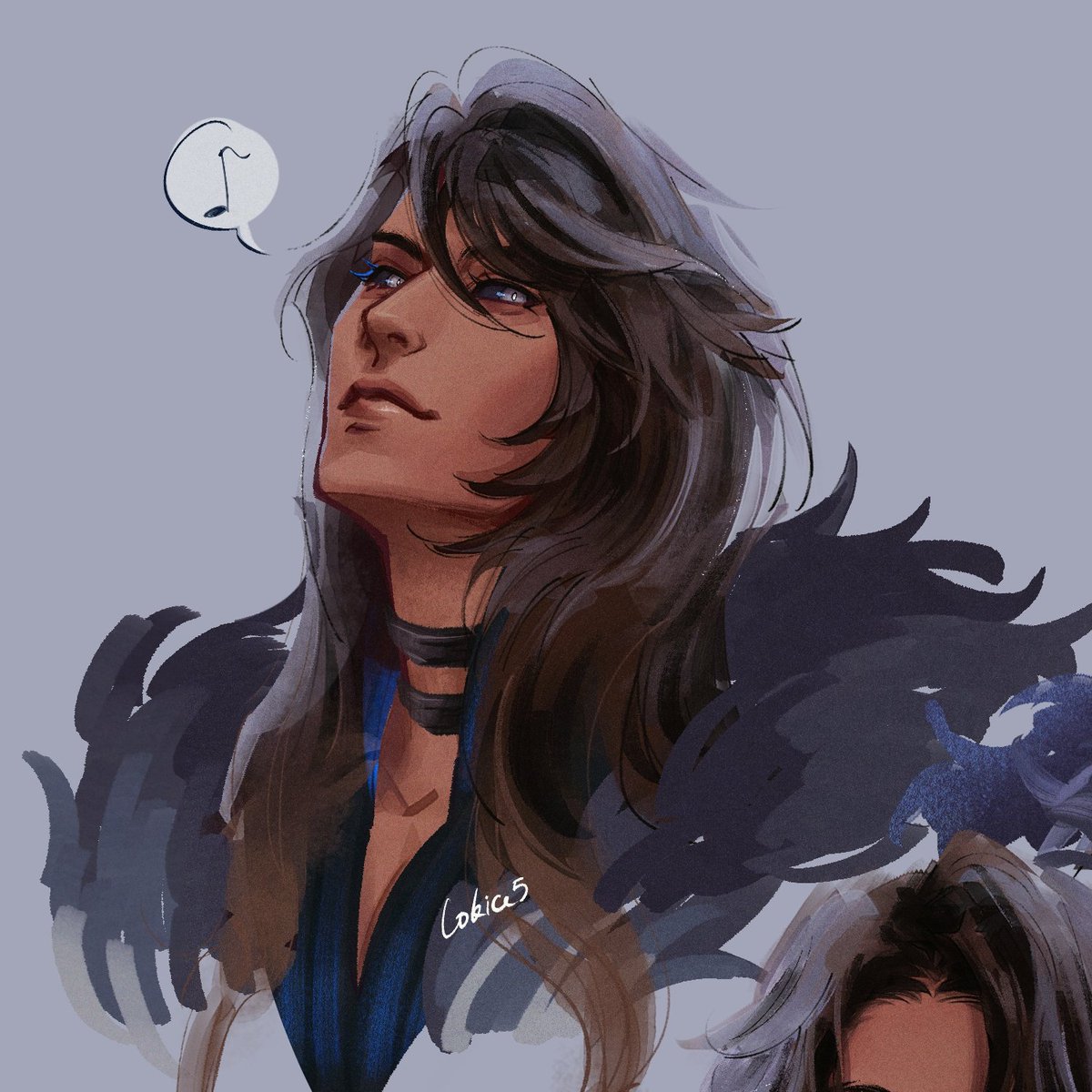 Lokice5's tweet image. My beloved enemies to lovers babes 😭🤲💙💙
𓂃⟡.·
I was craving a lot of Elyon doses so why not a bunch of portrait study of him and the hubby ( ･ิω･ิ)👌 #touchstarvedgame #elyon #intisar