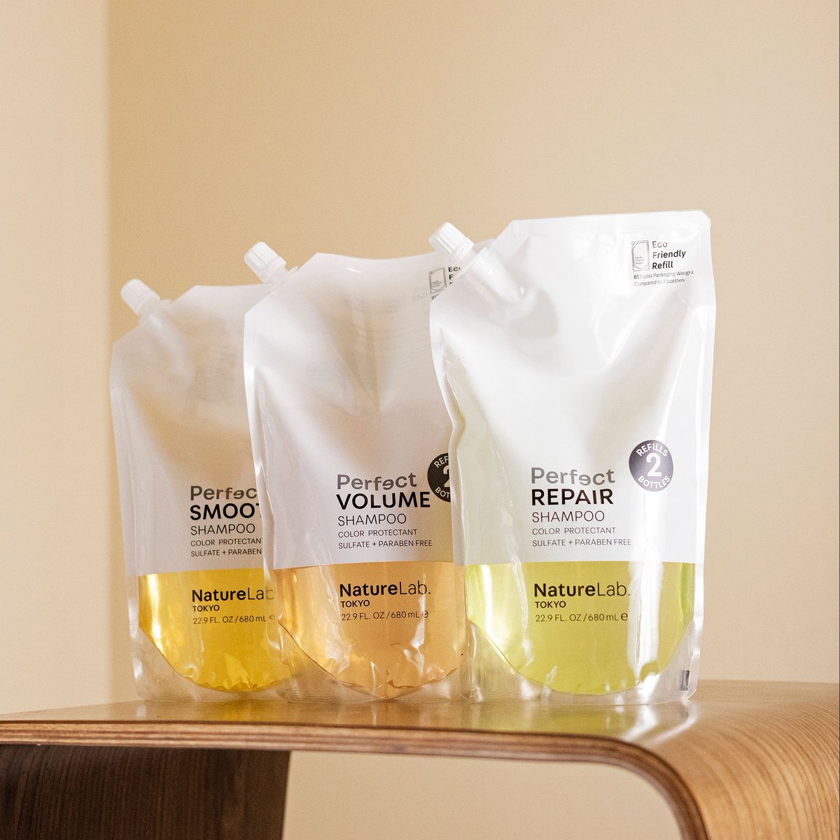 NatureLabTokyo's tweet photo. Our version of a podium lineup🤩 Which of the Perfect Shampoo Eco-Friendly Refills do you *root* for?!
#EcoFriendlyHairCare #RefillableShampoo #NatureLabTokyo https://t.co/hvInXjVe62
