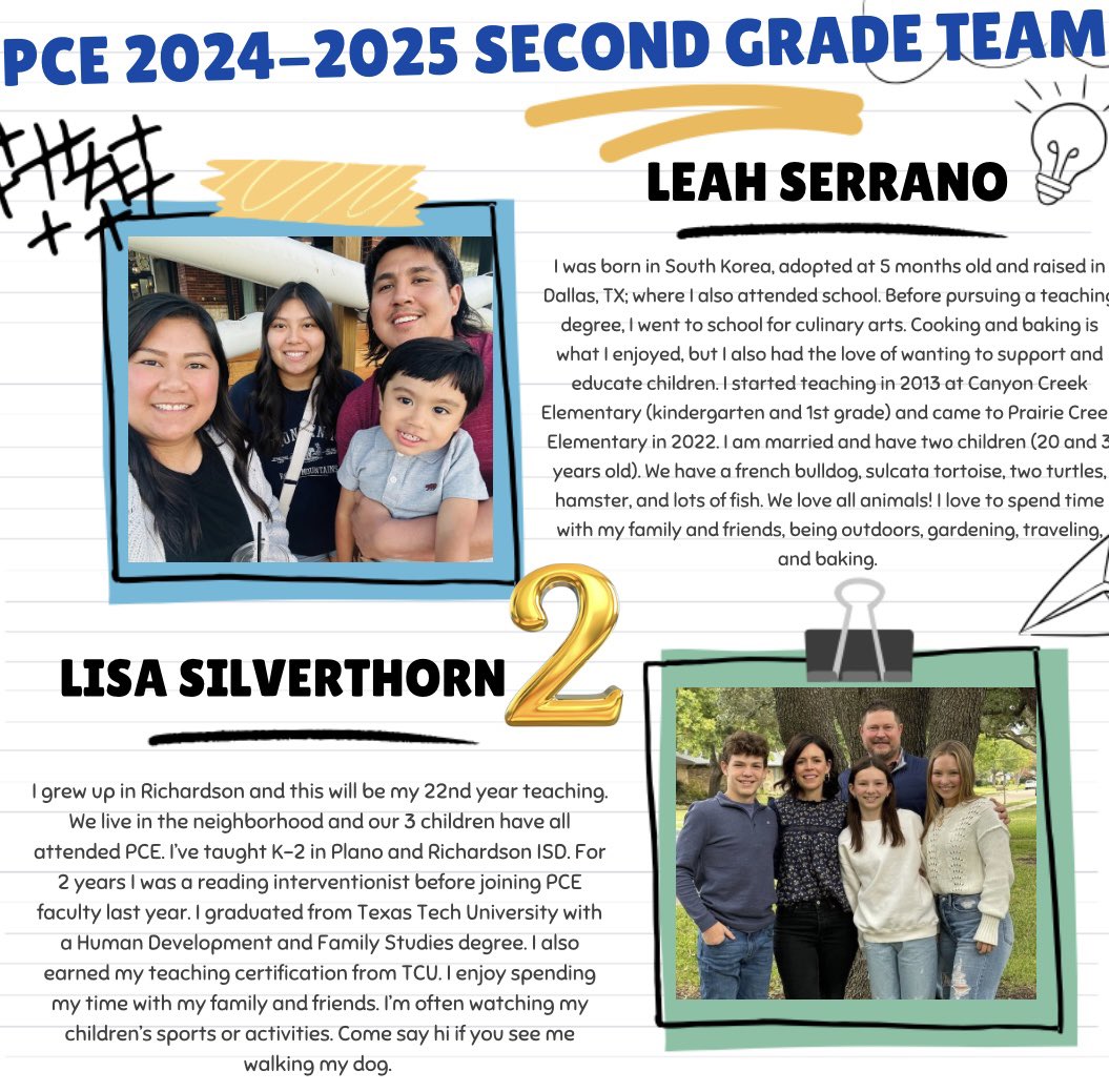 These PreK-2 Classroom Teachers are getting excited to welcome you back! We hope to see you all tomorrow from 2-3pm. Stay tuned on more bios from Special Areas and Student Services❤️ #LetTheAdventureBegin