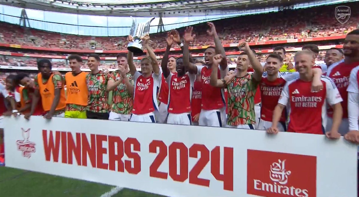 afcstuff's tweet photo. Arsenal are Emirates Cup 2024 winners! 🏆 https://t.co/sNcN3G5Cyq