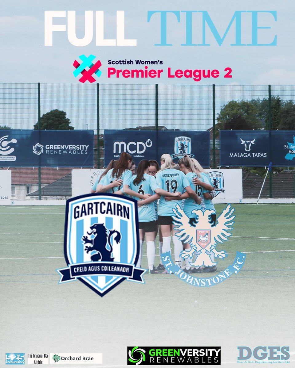 90' FULL TIME

A win in our first league game of the 24/25 season...We might have done it the hard way but 3 points secured!

Gartcairn 2-1 St.Johnstone
#MTC