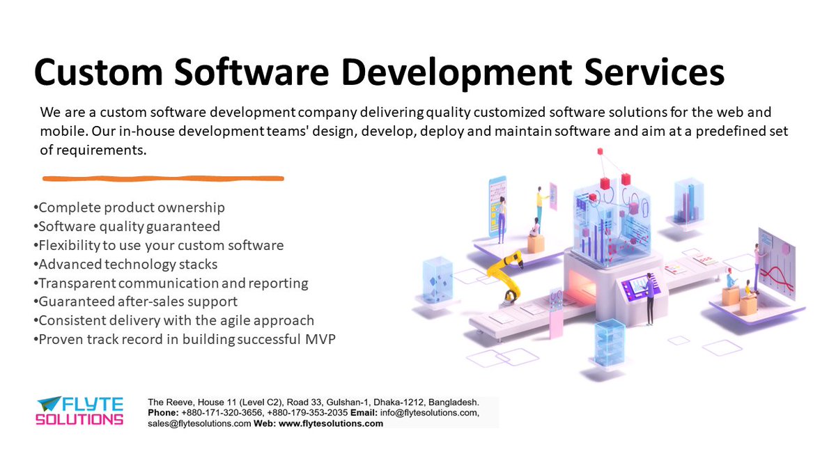 flytesoft's tweet photo. 🚀 Unlock Your Business Potential with Custom Software Development!🚀

In today's fast-paced digital landscape, off-the-shelf solutions often fall short of meeting unique business needs. https://t.co/ktWJ2ONn9n https://t.co/YfSWgrkE7L
