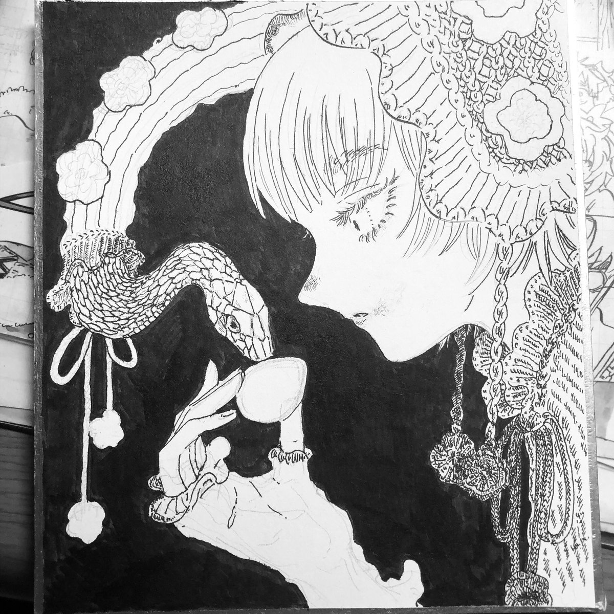 涼しくなったらつづきかくやつ🐍 