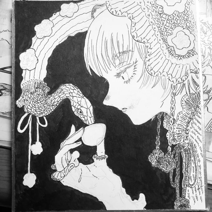 涼しくなったらつづきかくやつ🐍 