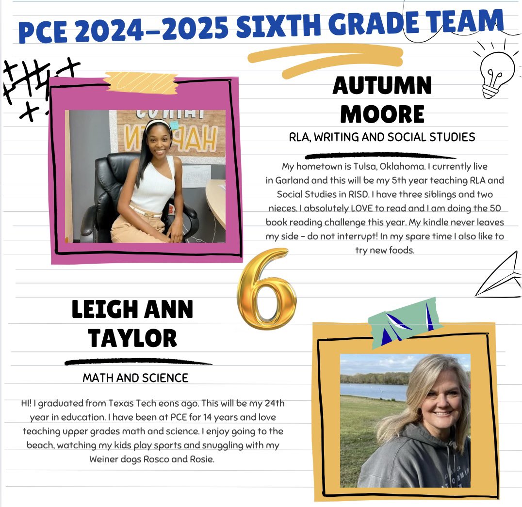 These 3rd-6th Classroom Teachers are getting excited to welcome you back! We hope to see you all tomorrow from 2-3pm. Stay tuned on more bios from Special Areas and Student Services❤️ #LetTheAdventureBegin
