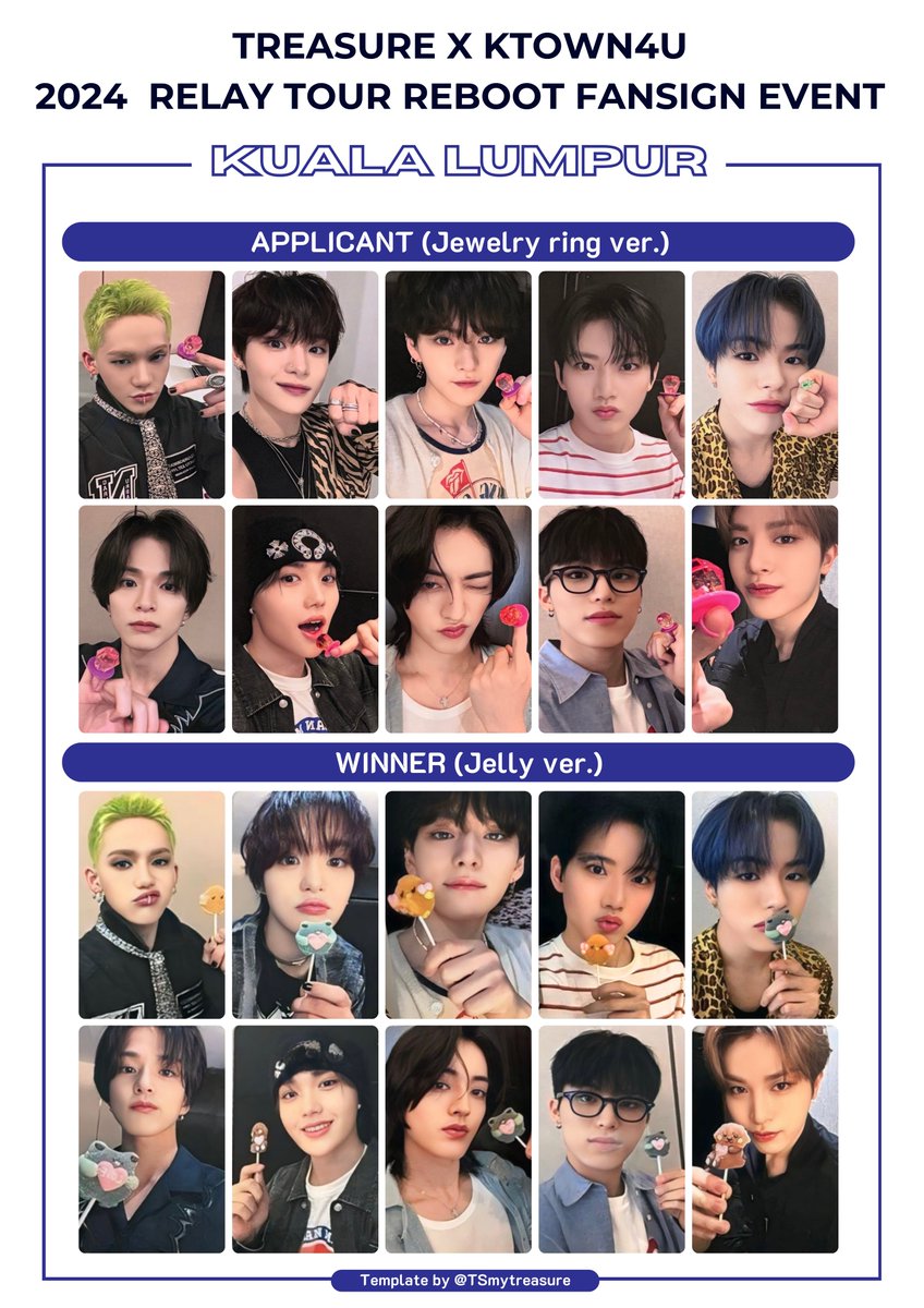 TREASURE [ REBOOT ] KTOWN4U FANSIGN EVENT - KUALA LUMPUR APPLICANT