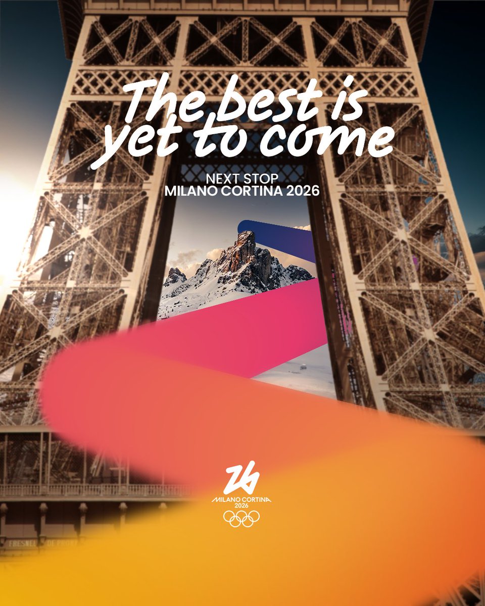 Prossima fermata...​
​
🔥 Milano Cortina 2026! 🔥​
_____​

Next stop...​

🔥 Milano Cortina 2026! 🔥

#MilanoCortina2026 #Olimpiadi #Olympics