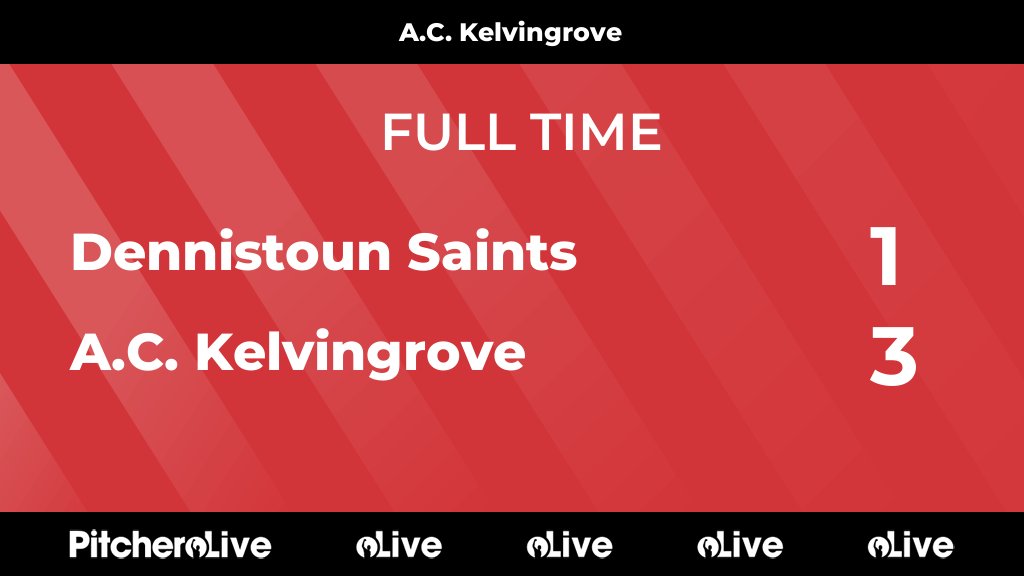 FULL TIME: Dennistoun Saints 1 - 3 A.C. Kelvingrove
#DENACK #Pitchero
pitchero.com/clubs/ackelvin…