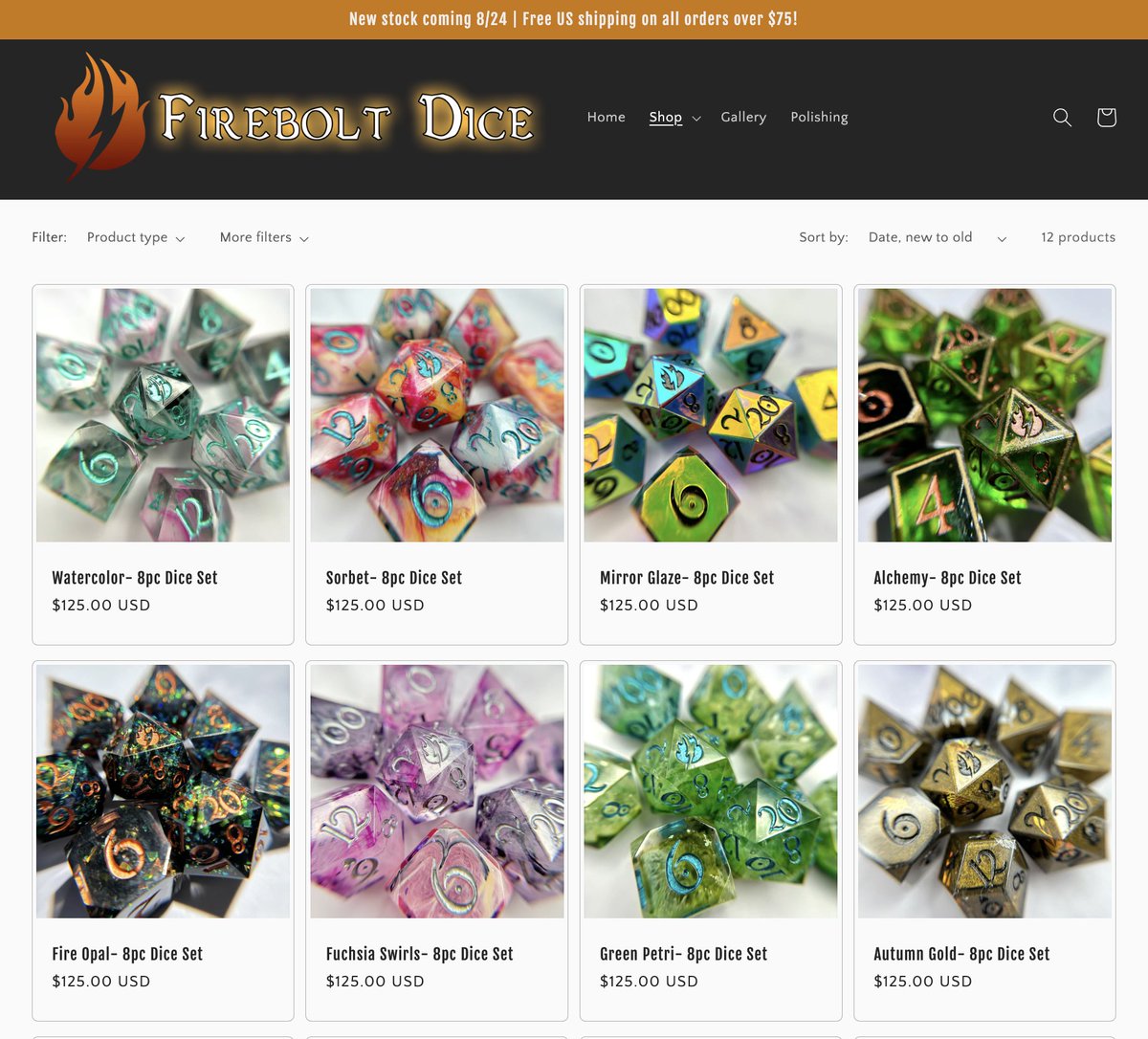 Firebolt Dice 🔥⚡️Dice in stock now! tweet media