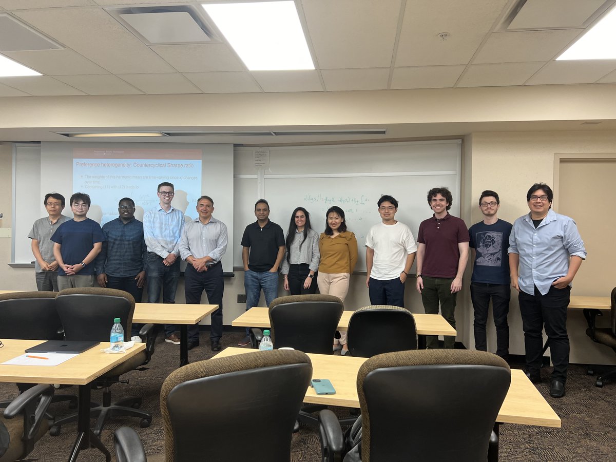 HamiltonGalin10's tweet photo. We just wrapped up the 2nd Summer School in Heterogeneous Agents in Asset Pricing at Cleveland State University. I enjoyed our discussion with the PhD students. A big thank you to Tom Phelan (Cleveland Fed) and Stavros Panageas (UCLA) for their outstanding lectures and friendship https://t.co/5AZnfsMqgk