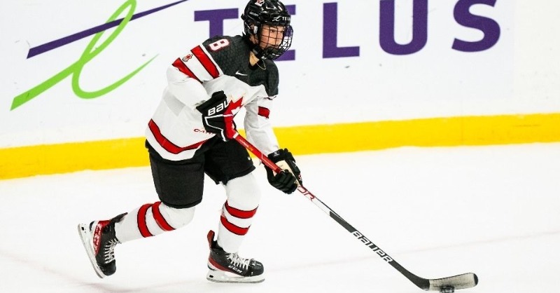 HockeyCanada's tweet photo. 2⃣3⃣ players will wear the 🍁 with the National Women’s Under-18 Team against 🇺🇸.

2⃣3⃣ joueuses porteront la 🍁 avec l’équipe nationale féminine des moins de 18 ans contre les 🇺🇸.