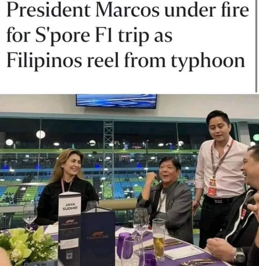 RyanLingo_'s tweet photo. Nung pasikretong umalis si BBM nuon papuntang Singapore upang manuod ng F1 Grand Prix kahit may bagyo, ang ang LoyalisTanga tahimik lang.

Nung si VP Sara umalis papuntang Germany on official leave, ang mga Dugyot na LoyalisTanga napapaos sa kakahanap kay VP Sara.👀🤦 https://t.co/lpXb1M7M4F