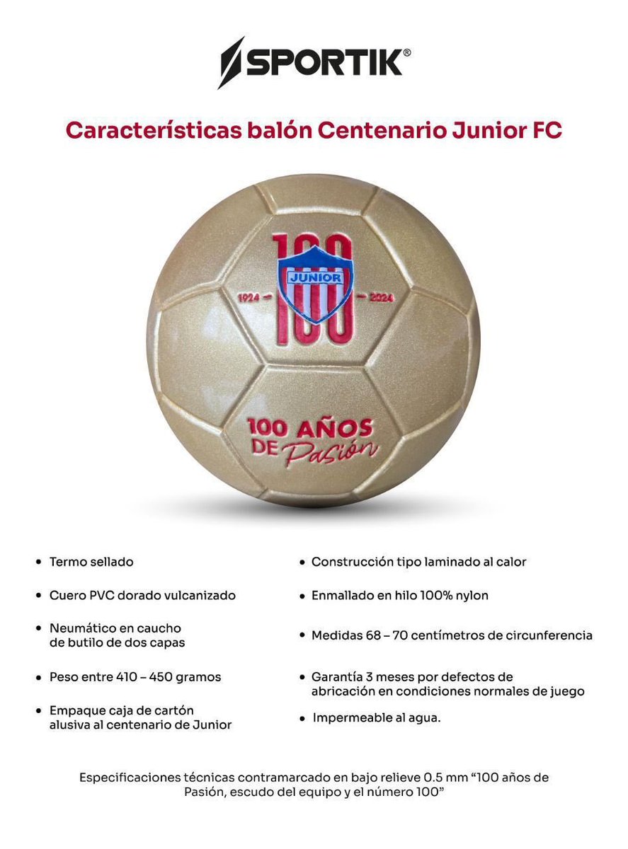 ChrisDaes's tweet photo. Solo para mi gente de @FunTecnoglass y @ESWEnergiaSolar los balones del @JuniorClubSA  Son subsidiados a 50000 pesos pagados a 3 meses $8334 pesos quincenales.  1 por colaborador.   Pilas pues    Pongan las ordenes en recursos humanos. https://t.co/s4LE5BfLaN