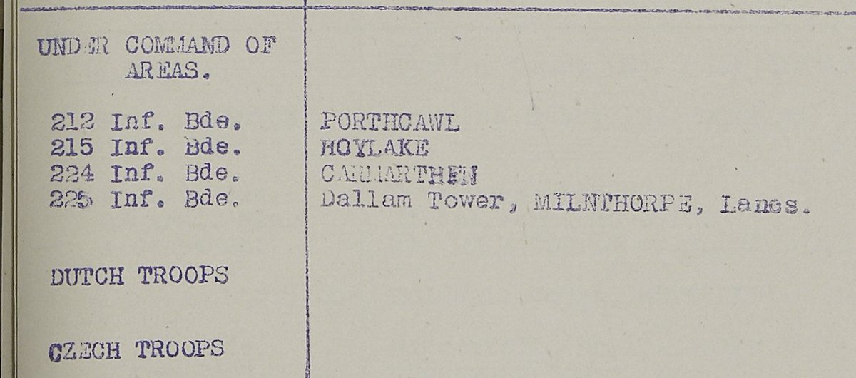 Slowly transcribing SWW location statements from WO 166/01.

Nov 1940. A rather sparse mention of 🇵🇱,🇳🇱 and 🇨🇿 troops <a href="/SilenceInPolish/">Jenny Grant</a> @ckolonko 🫤

<a href="/WW2Talk/">WW2Talk</a>